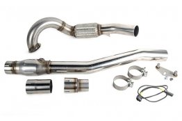 USP 3" Stainless Steel Downpipe MK7 Golf R, S3, A3 Quattro (Catted)